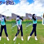 Jung Ji Yu ジョン・ジユ 鄭持有 韓国の女子ゴルフ スローモーションスイング!!!